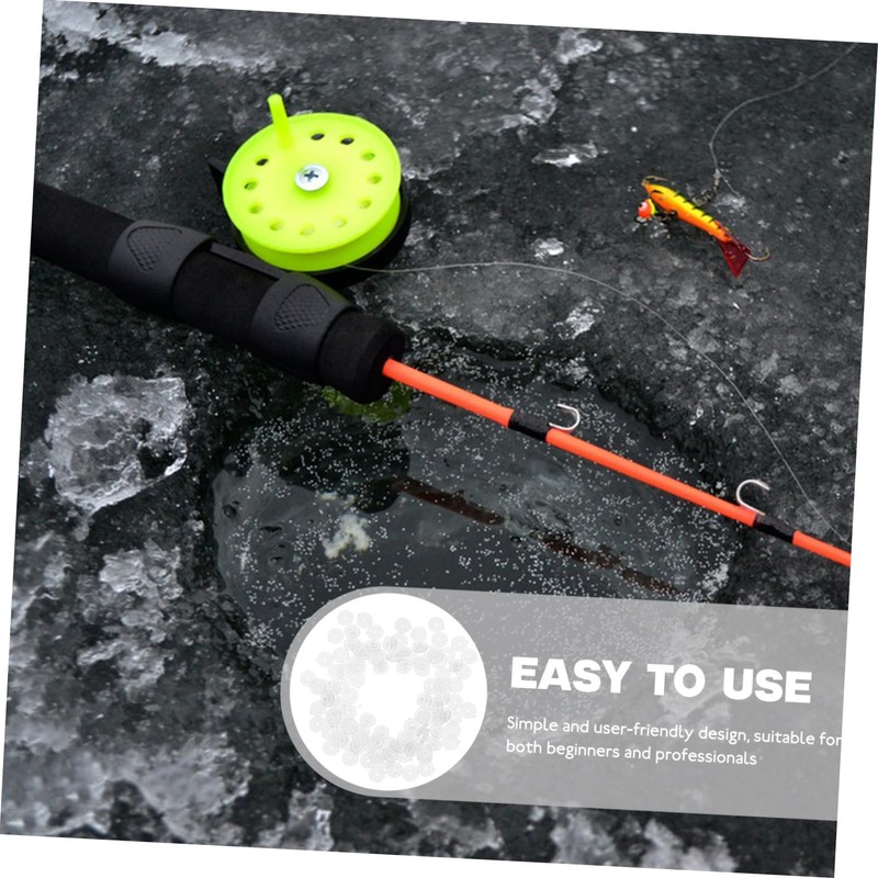 BESPORTBLE 100Pcs Fishing Line Discs Durable Lure Stoppers for Fishing