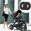 Anseom 4pcs Pushchair Wheel Cover, Piece Pram Wheel Cap and