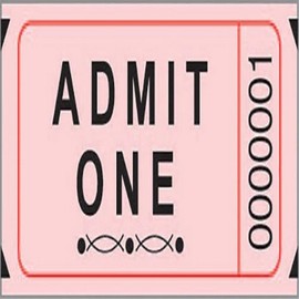 PREMIER SOUTHERN TICKET Single Ticket Roll, Pink