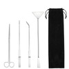 Aquarium Aquascape Tools Kit, 4 in 1 Anti-Rust Aquatic Plant