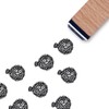 Puffer Fish Rubber Stamp, 3/5 Inch Small Mini Stamp for