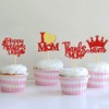 Ercadio Paquete de 24 decoraciones para cupcakes del día de
