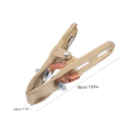 TEHAUX Welding Ground Clamp Heavy Duty Copper Welder Clamp for Reliable Grounding Machinery Manufacturing Exceptional Electrical Conductivity Break Resistance