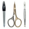 Steel Crown Self-Sharpening Nail Scissors with Sapphire Nail File and