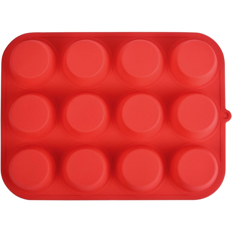 Zuvo Silicon Muffin Tray 12 Cups - Non Stick Baking
