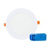 G.W.S® 3W Ultra Thin Dimmable Round Circle LED Recessed Flat