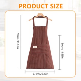 Bettinay 2PCS Adjustable Chef Aprons for Men Women, Kitchen Apron Cooking for Chefs with Pockets