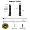 Soiarllt Rechargeable String Lights, 2-Pack Total 66ft 200LED Rechargeable Fairy