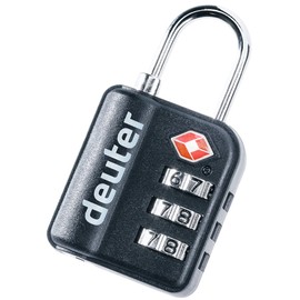 deuter Unisex - Adult TSA Pad Lock Shackle Lock, Black, One Size