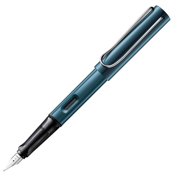 Lamy Al-Star Lightweight Fountain Pen Made of Robust Aluminium with Ergonomic Grip and Polished Steel Nib, Incl. T10 Ink Cartridge, Blue