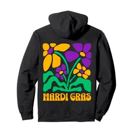 Mardi Gras Carnival Beads New Orleans French Festival Parade Pullover Hoodie