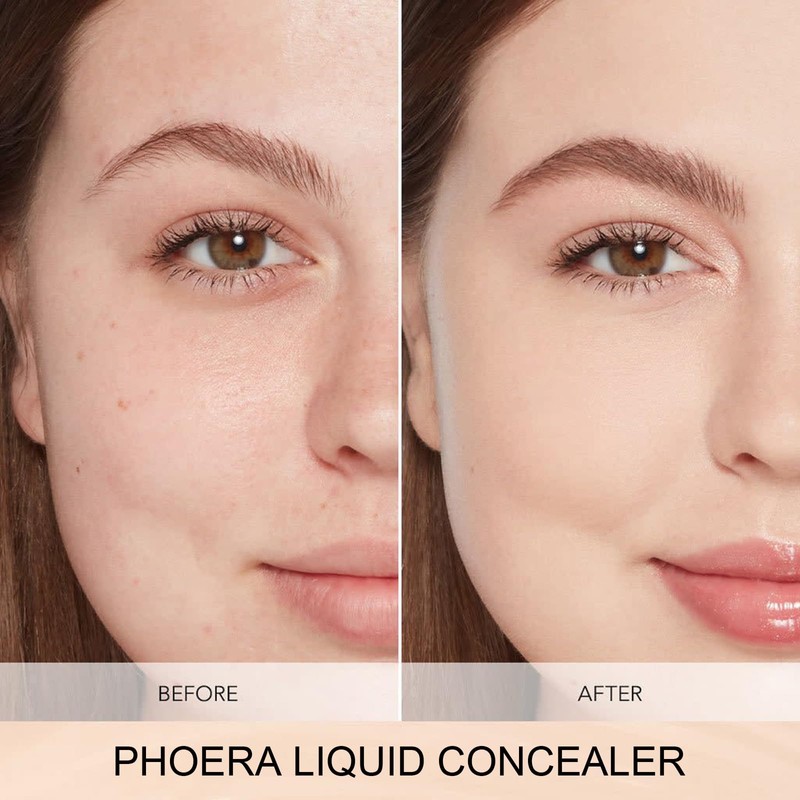 PHOERA Foundation,PHOERA Liquid Concealer, Natural Coverage Lightweight Conceals,PHOERA Foundation Makeup