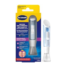 Dr. Scholl's Trattamento Micosi Unghie 2in1, Penna Antimicotica per Onicomicosi Unghie Mani e Piedi, Elimina Funghi, Riduce Ingiallimento, Previene Recidive, Risultati Rapidi e Duraturi
