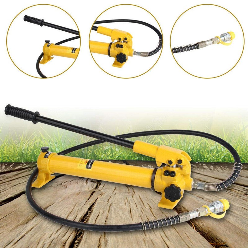LOYALHEARTDY CP-700 Hydraulic Manual Pump, 10000PSI Lightweight Hydraulic Hand Pump