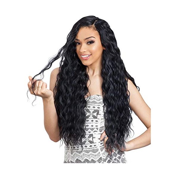 Shake-N-Go Organique Synthetic Weave Hair Extension - BREEZY WAVE 18" (1 Jet Black)