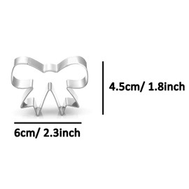 WJSYSHOP Bowknot Cookie Cutter Stainless Steel
