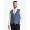 HISDERN Suit Vest Men's Elegant Wedding Suit Vest Regular Fit