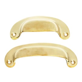 Castelion Solid Brass Drawer Pull/Cupboard Door Handle - Choice of Sizes: 10cm or 12cm (10cm)