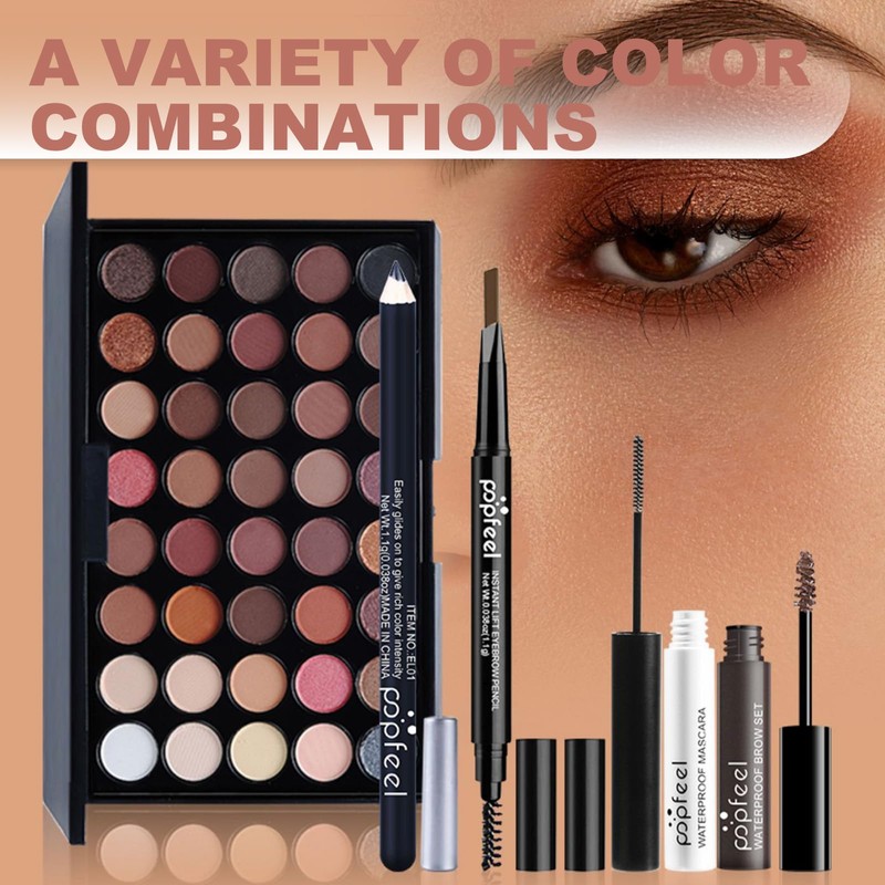 JasCherry BOX04A 24-Piece Make Up Set, Complete Makeup Set for
