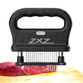 ZXZ Premium Meat Tenderizer Mallet – 48 Stainless Steel Blades, Ideal for Marinated Meats, Beef, Steak, Chicken, Poultry & More – Kitchen Must-Have Tools for Chefs & Cooking Enthusiasts