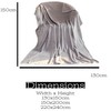 Light Grey Flannel Fleece Blanket fluffy throw Super soft Bed