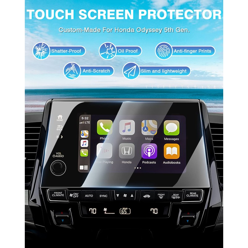 Karltys [Upgrade 2 Pack Screen Protector 2018-2024 Honda Odyssey 8-Inch
