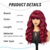 purshine Long Wine Red Wig for Women, 21 Inch Long