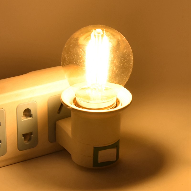 6Pcs Vintage LED Light Bulb Gold Glass Dimmable G45 E27