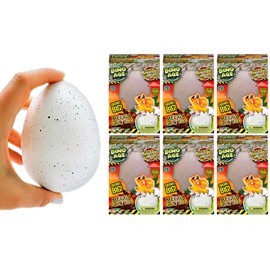 JA-RU Giant Dinosaur Eggs Water Growing Toys (6 Eggs) Animals That Grow in Water for Kids. Dinosaur Goodie Bags, Science Party Favors, Classroom Treasure Box Prizes. 1747-6p
