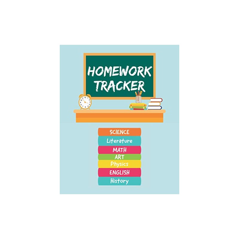 Homework Tracker: Undated Homework Progress Planner for Students, Kids and