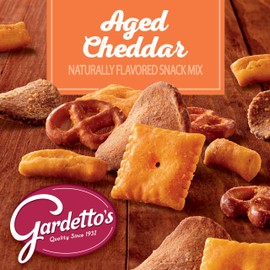 Gardetto's Snack Mix, Aged Cheddar, Family Size Pub and Party Mix, 14.5 oz Bag