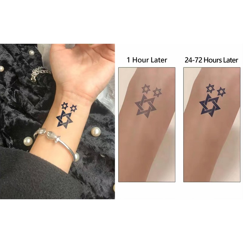 Star of David Israel Judaism Jewish Temporary Tattoo StickerS (2