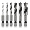 6 Piece Stubby Drill Set, Hexagonal Drill Bit Set, HSS