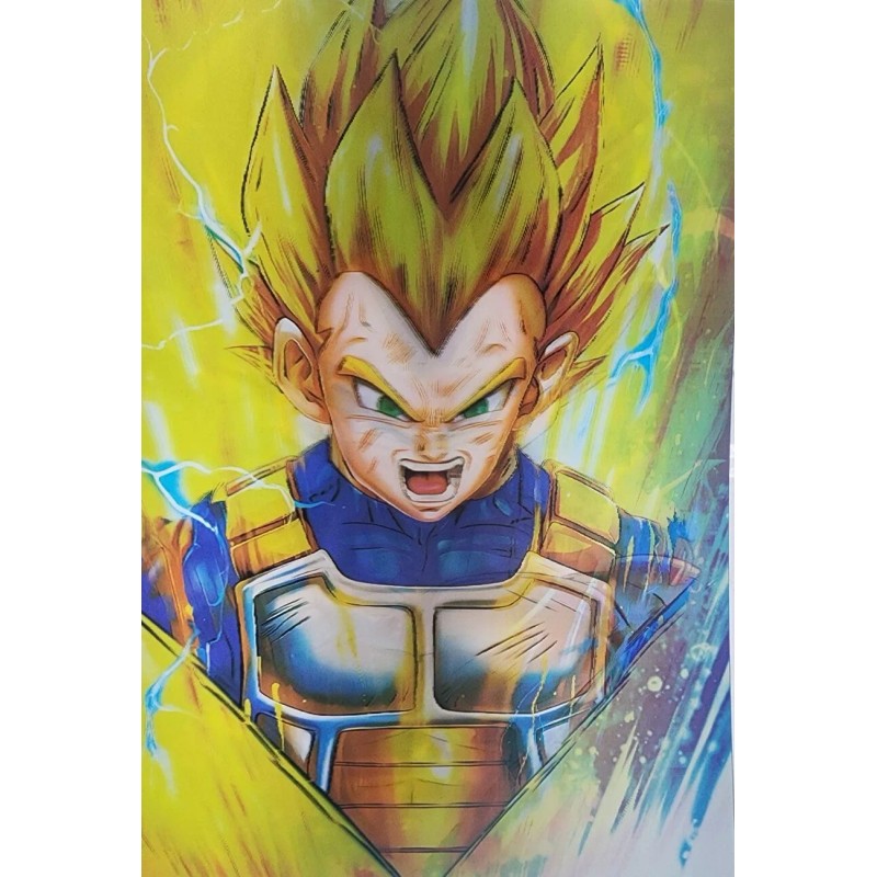 3D Holographic Lenticular Poster 3-in-1 SSJVegeta, SSJB Vegeta!!! 🔥 🔥