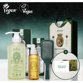 Luton Alphaergen Vegan Hair Loss Shampoo for Women's Scalp + Hair Tonic + Brush Special Gift Set / 루톤 여성 두피용 알파에르겐 비건 탈모 샴푸 + 헤어토닉 + 브러쉬 스폐셜 선물세트
