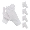 SRJQXH 5 Pairs of White Gloves - Elegant Women's and