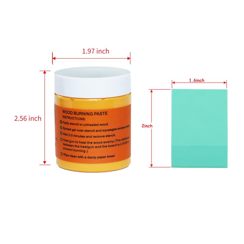 DGAGA Wood Burning Paste Wood Burning Gel for Heat Gun