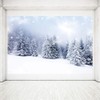 MEHOFOTO Winter Wonderland Backdrop Snow Landscape Scene Forest Pine Tree