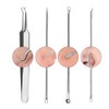 KAV Comedone Extractor Kit 5-Piece Blackhead Remover Tool Set with