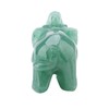 2inch Natural Jade Carved Elephant Crystal Figurine Home Decoration Furnishing