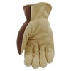 West Chester Deerskin Split-Leather Palm Men's Work Gloves, Thinsulate Lining,