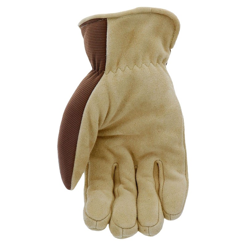 West Chester Deerskin Split-Leather Palm Men's Work Gloves, Thinsulate Lining,