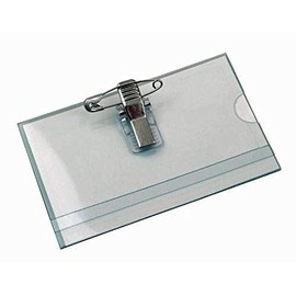 50 x Name Badges with Holder + Clip + Needle