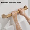Grab Rail for Seniors, Wooden Handrail, Shower Handle, 40 cm,