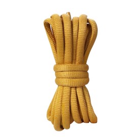 Goodlace 9mm Wide Strong Semicircle Shoelaces Solid Oval Shoe Laces for Dunk 55Inch Gold