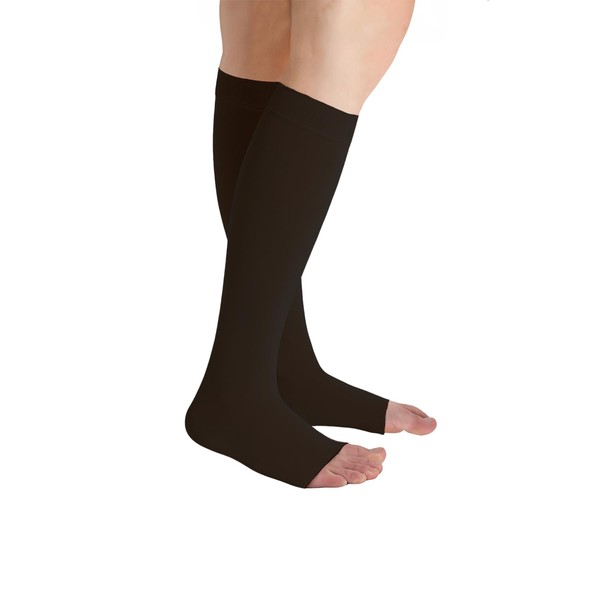 Juzo Soft 15-20 mmHg Compression Stockings, Knee High, Open Toe