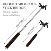 Povxlum Retractable Billiard Cue Stick Bridge with Bridge, Billiard Pool