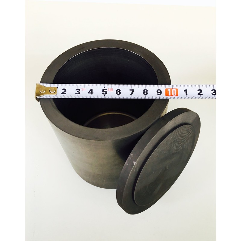 OTOOLWORLD Smelting Lab Graphite Crucible With Cover Lab Supply 100MMx100MM