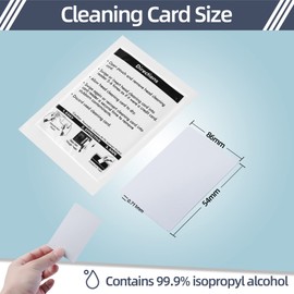 CR80 Cleaning Cards, Dual Side Card Reader Cleaner, POS Swipe Terminal Cleaning Cards CK-CR80 (50pcs)