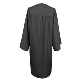 GradPlaza Matte Graduation Gown and Cap Tassel 2024 2025 Year Set for Middle High College School Adult Black Size 51 Robe